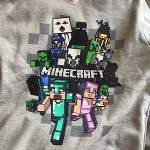 Mindcraft hooded sweatshirt.  Size L (large) boys.